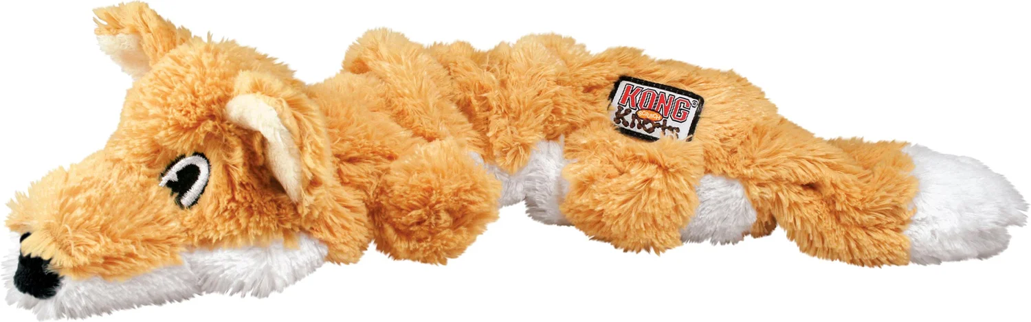 Kong knuffel Scrunch Knots vos 45,7 x 8,3 x 10,8 cm