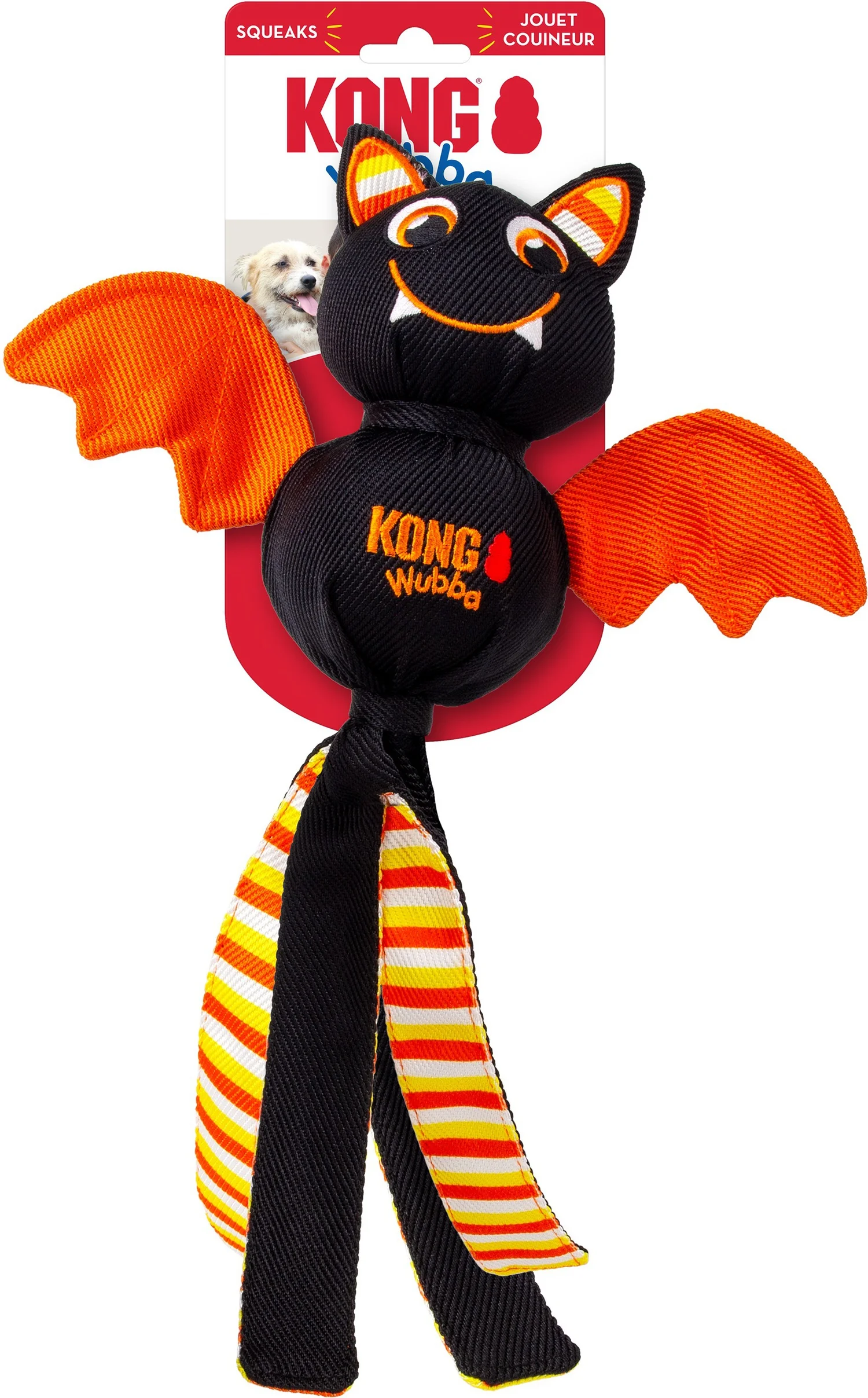Kong knuffel Wubba vleermuis 8,3 x 8,3 x 40 cm