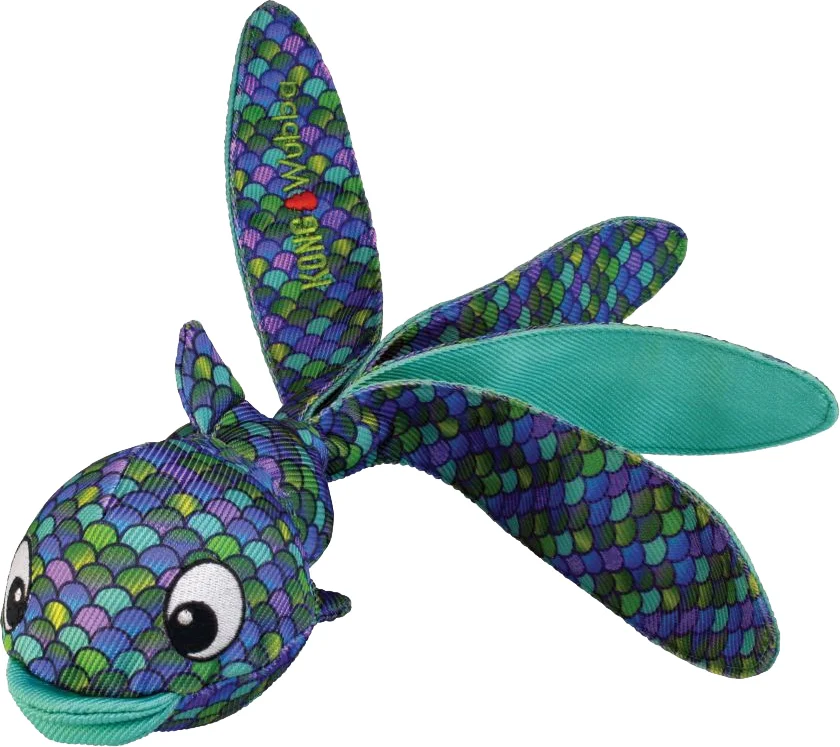Kong knuffel Wubba Finz vis blauw 41 x 8 x 11 cm
