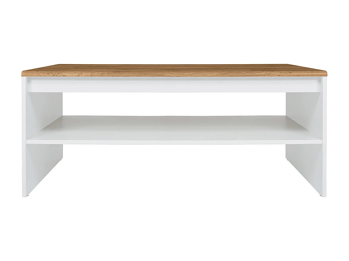 Hella Witte en Houten Salontafel