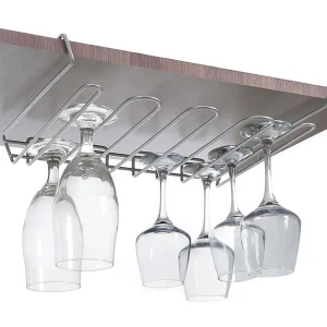 Glazenhanger MY CRISTAL van métaltex – Capaciteit 16 kopjes – Afwerking Polytherm® Zilver