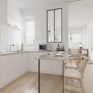 Glazen binnenraam BAYVIEW van zwart aluminium – 60 x 130 Glazen binnenraam BAYVIEW van zwart aluminium – 60 x 130