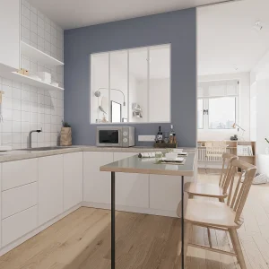 Glazen binnenraam BAYVIEW in aluminium met witte poedercoating -120x105cm (B x H) -Koop nu online Glazen binnenraam BAYVIEW in aluminium met witte poedercoating -120x105cm (B x H) -Koop nu online