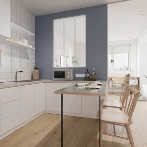 Glazen binnenraam BAYVIEW – wit – 90 x 130 cm – aluminium Glazen binnenraam BAYVIEW – wit – 90 x 130 cm – aluminium