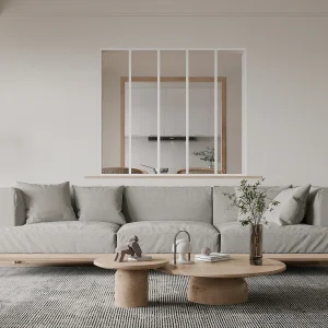 Glazen vensterraam BAYVIEW – wit – 150 x 130 cm – aluminium Glazen vensterraam BAYVIEW – wit – 150 x 130 cm – aluminium