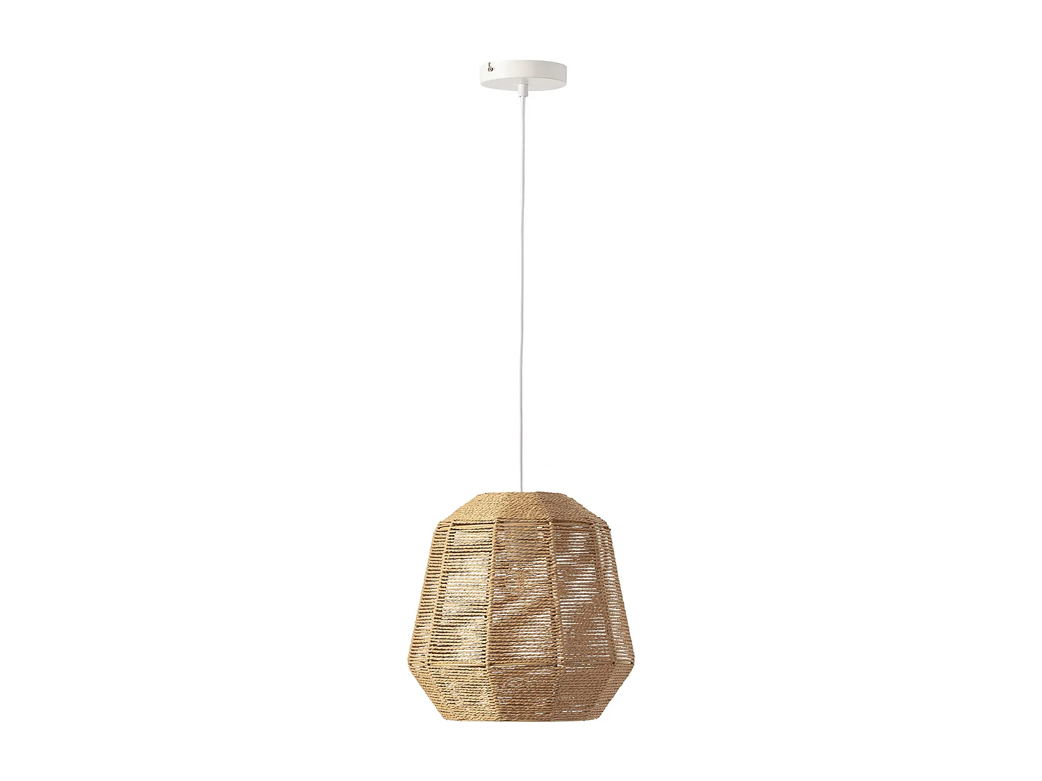 Hanglamp Akina van gevlochten papier, diameter 31 cm