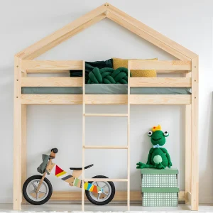 Halfhoog kajuitbed 90×200 inclusief lattenbodem Jeanne Bois Halfhoog kajuitbed 90×200 inclusief lattenbodem Jeanne Bois