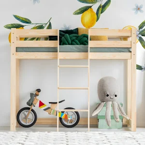 Halfhoogslaper 70×140 inclusief lattenbodem Georges Bois Halfhoogslaper 70×140 inclusief lattenbodem Georges Bois