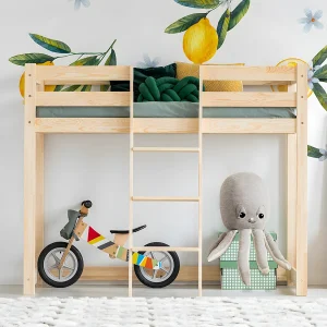 Halfhoogslaper 90×190 inclusief lattenbodem Georges Bois Halfhoogslaper 90×190 inclusief lattenbodem Georges Bois