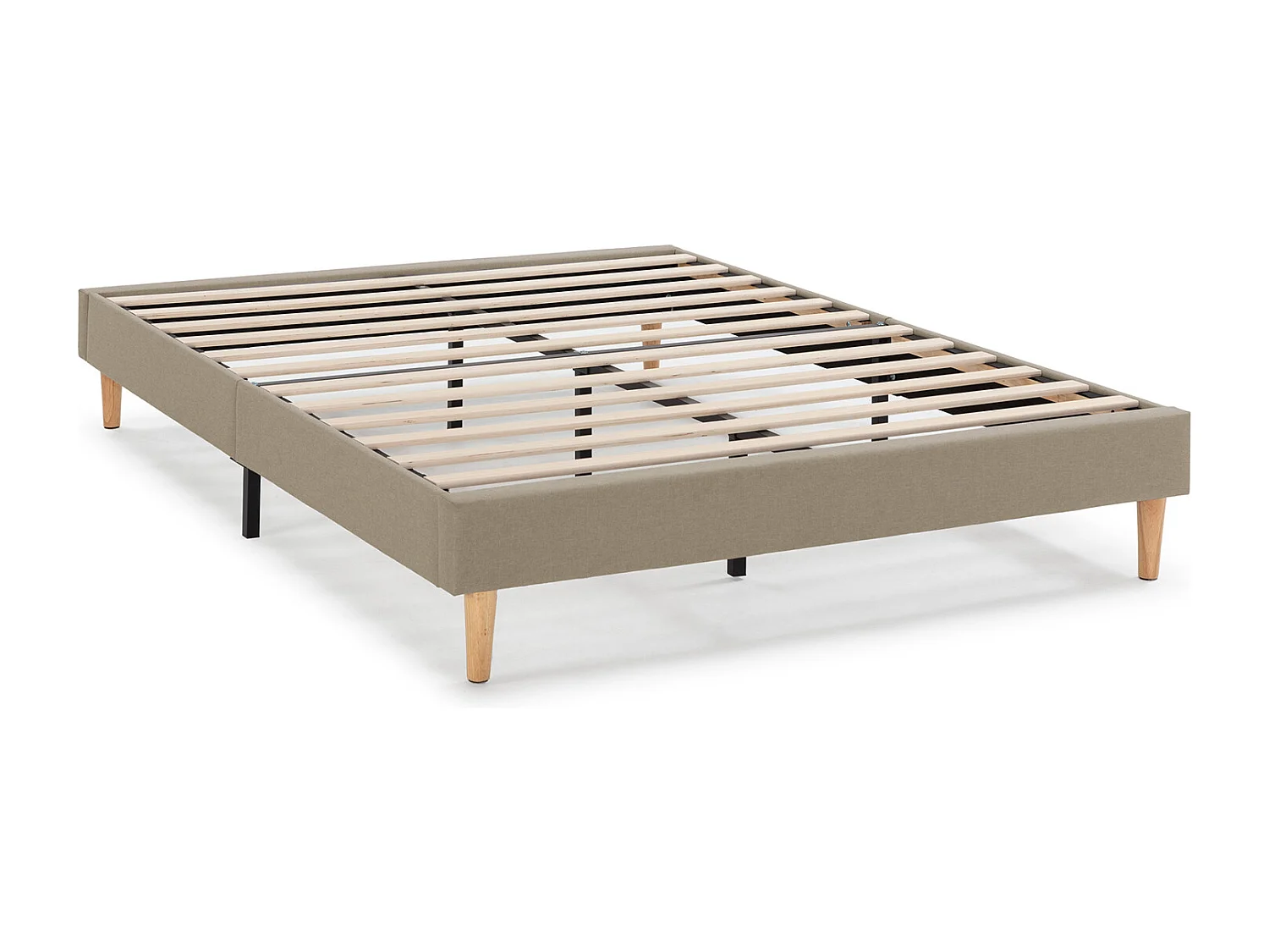Gestoffeerd bed Aura 140x200 cm Beige