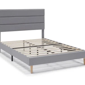 Gestoffeerd Bedframe Aroma van 30 cm, 150×190 cm, Lichtgrijs Gestoffeerd Bedframe Aroma van 30 cm, 150×190 cm, Lichtgrijs