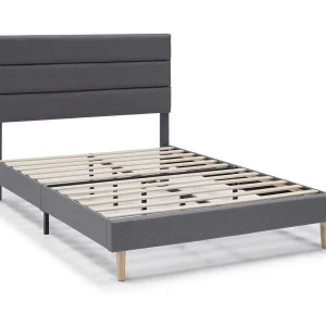 Gestoffeerd Bedframe Aroma van 30 cm, 135/140×190 cm, Donkergrijs Gestoffeerd Bedframe Aroma van 30 cm, 135/140×190 cm, Donkergrijs