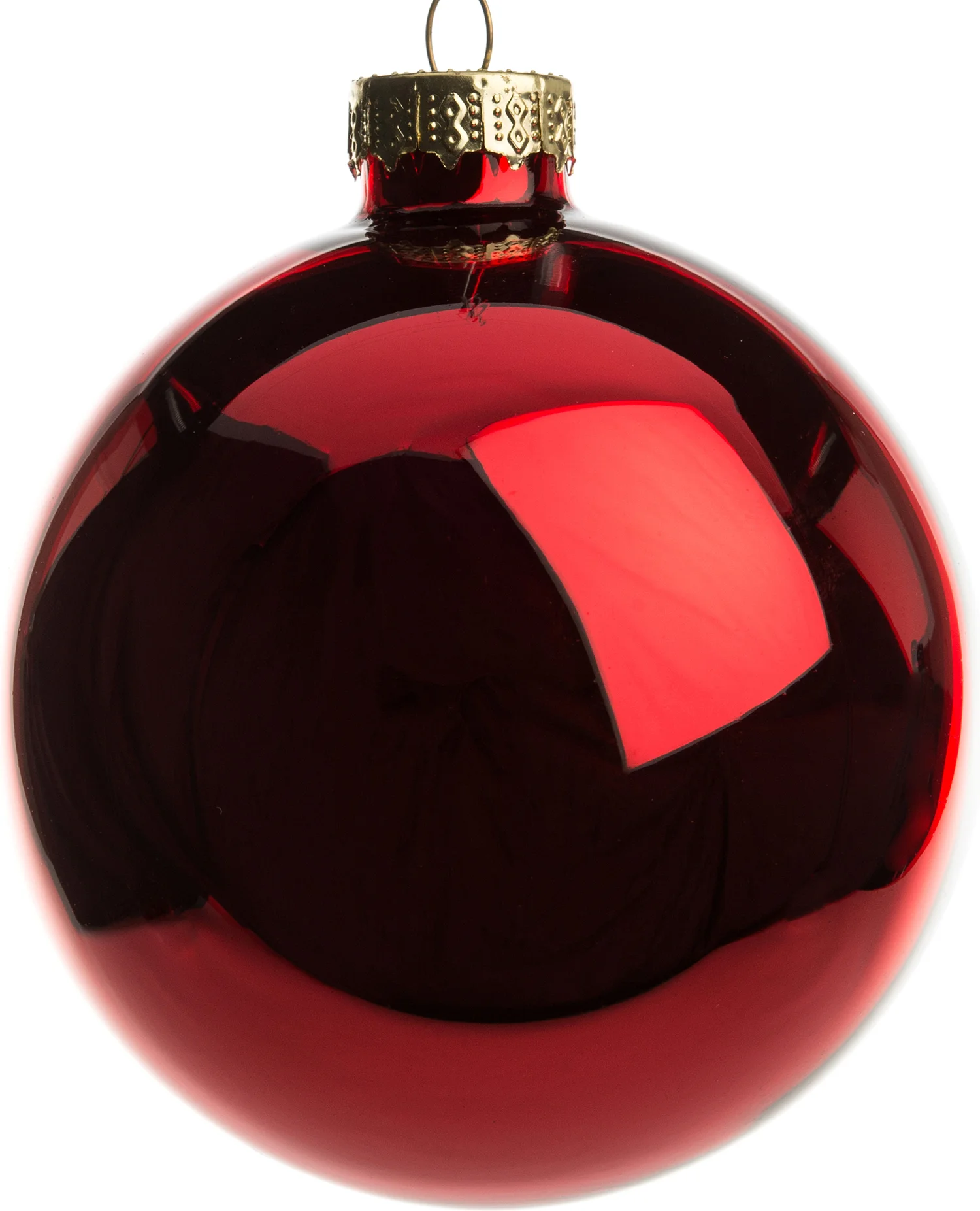 Intratuin kerstbal rood D 8 cm 6 stuks