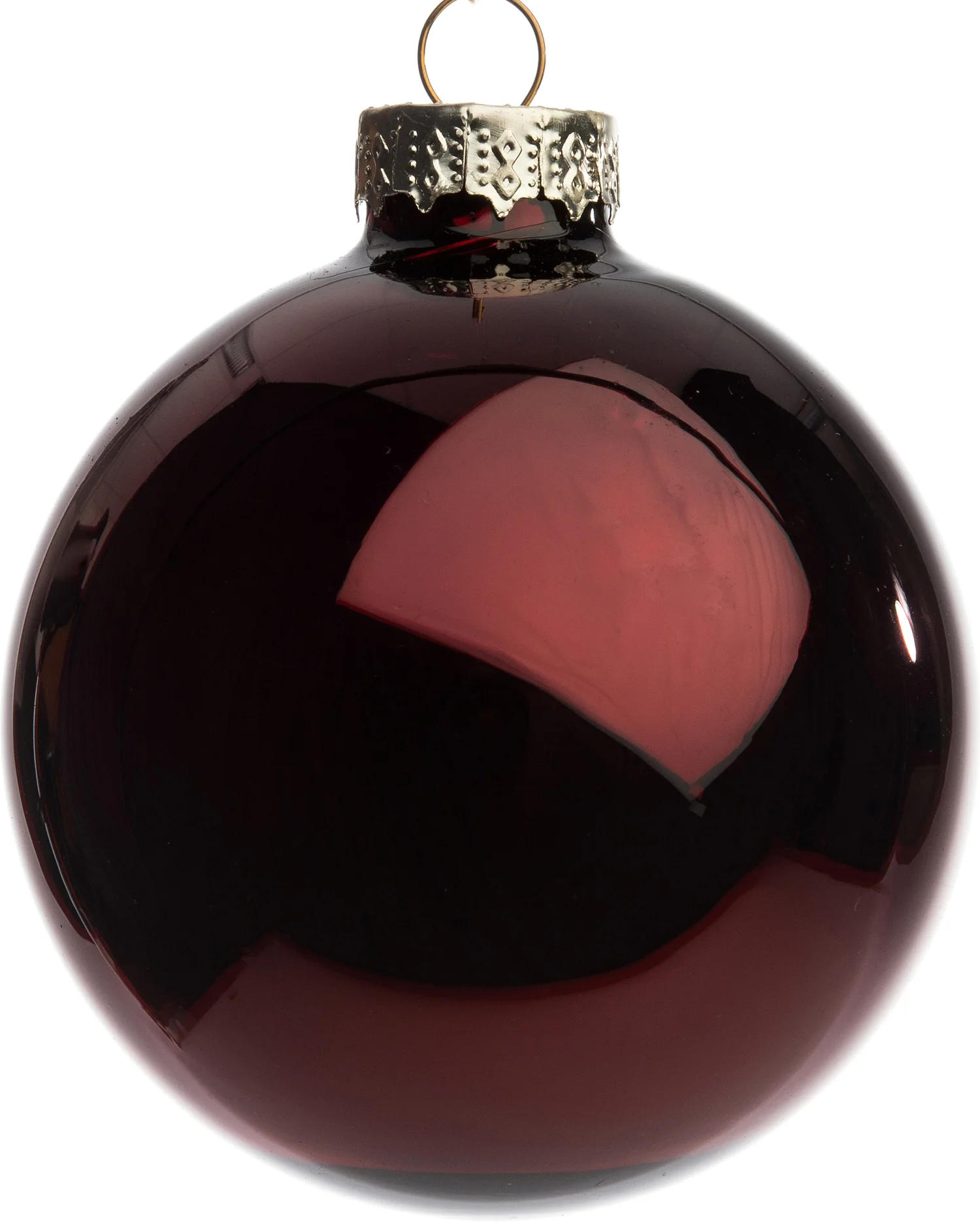 Intratuin kerstbal rood glanzend D 8 H 8,5 cm 6 stuks
