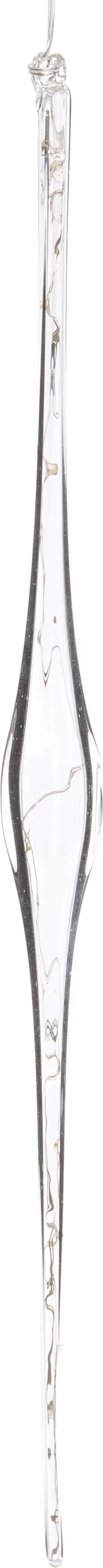 Intratuin hangend glasornament met LED verlichting H 47 cm