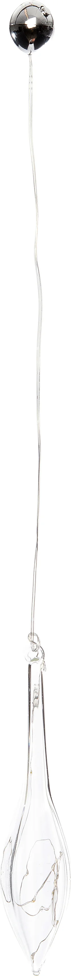 Intratuin hangend glasornament met LED H 21,5 cm