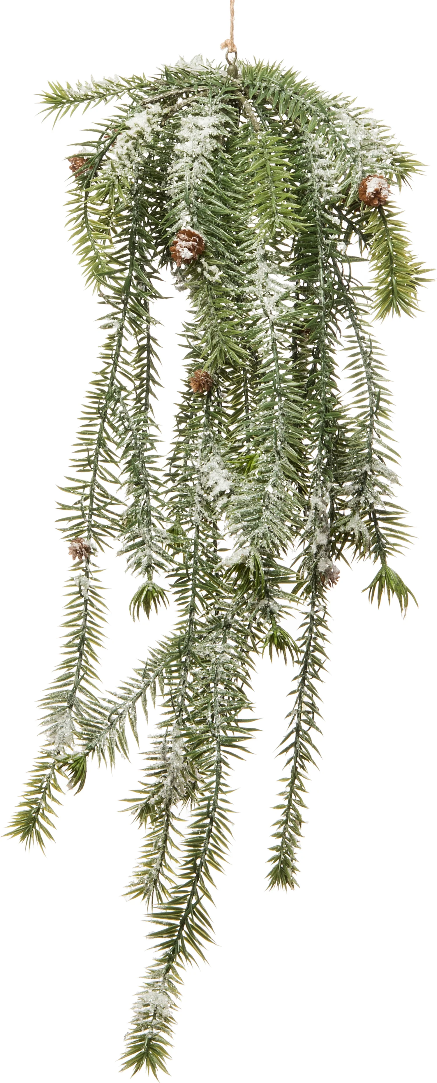 Intratuin kunststof hangplant spar met dennenappel 70 x 25 x 20 cm