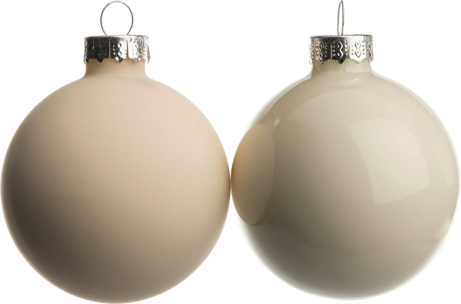 Intratuin kerstbal mix crème D 6 cm 10 stuks