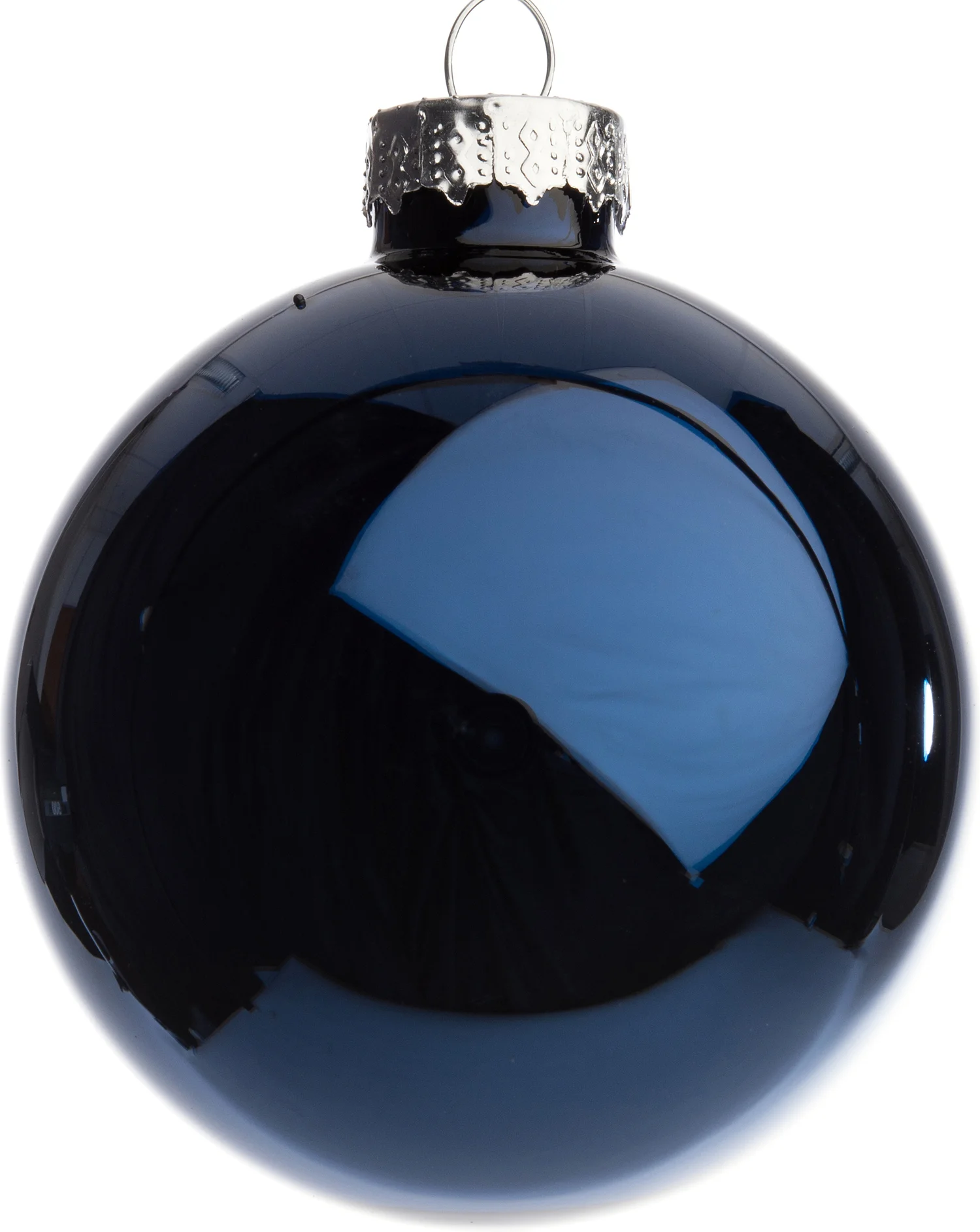 Intratuin kerstbal donkerblauw D 6,7 cm 8 stuks