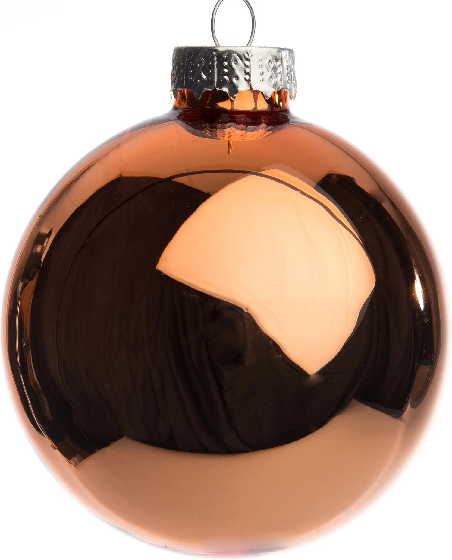 Intratuin kerstbal oranje D 6,7 cm 8 stuks