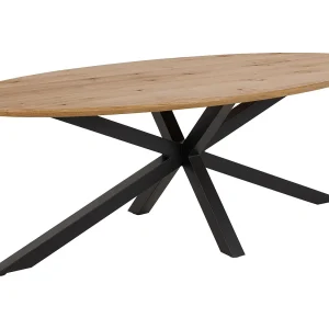 Heavir eetkamertafel 100x220cm wild eik decor.