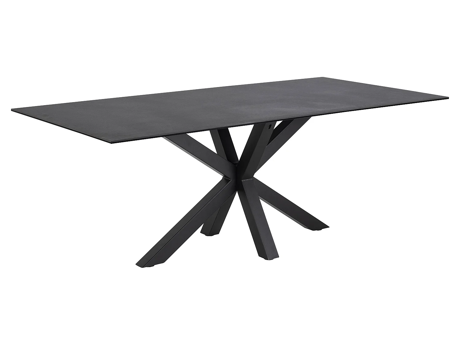 Helium eetkamertafel zwart.