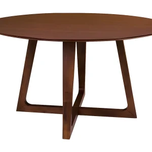 Hello ronde eetkamertafel walnoot decor Ø137 cm.