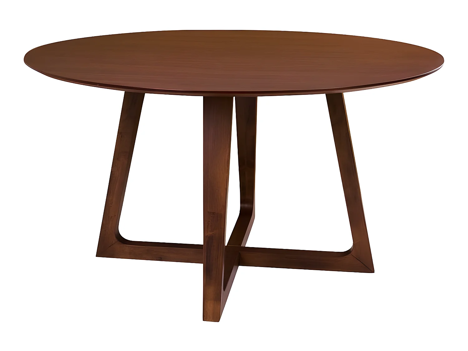 Hello ronde eetkamertafel walnoot decor Ø137 cm.