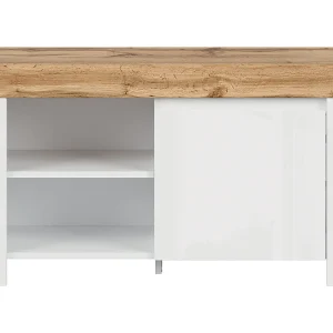 Hella Schoenenkast Wit en Hout Hella Schoenenkast Wit en Hout