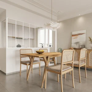 Glazen hoekbinnenraam in industriële stijl in gepoederlakt aluminium – L210 x L60 x H105 – Wit – BAYVIEW Glazen hoekbinnenraam in industriële stijl in gepoederlakt aluminium – L210 x L60 x H105 – Wit – BAYVIEW