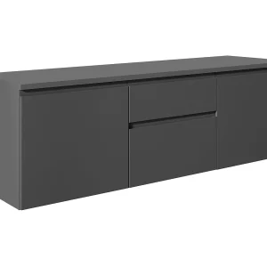 Hangmeubel onder wastafel, antraciet, L150 x H46 x D50 cm, JIMENA II Hangmeubel onder wastafel, antraciet, L150 x H46 x D50 cm, JIMENA II