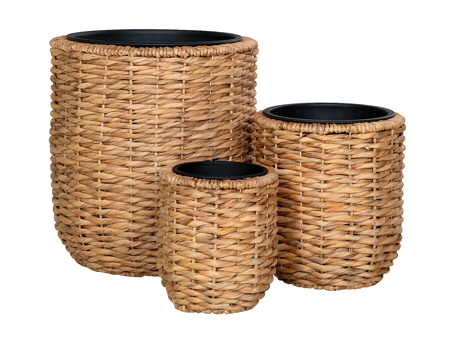 Hanoi planten schuilplaatsen set van 3 stuks. buitenshuis naturel.