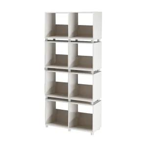 Hawaii | Boekenkast met 8 kasten in wit Hawaii | Boekenkast met 8 kasten in wit