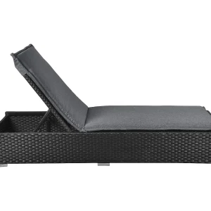 Gida loungemeubel ligbed, incl. kussen, grijs/zwart. Gida loungemeubel ligbed, incl. kussen, grijs/zwart.