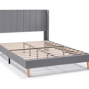 Gestoffeerd bedframe Noelia van 30 cm, 140×190 cm, Donkergrijs Gestoffeerd bedframe Noelia van 30 cm, 140×190 cm, Donkergrijs
