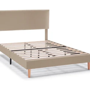 Gestoffeerd bedframe Lauren van 30 cm, 140×190 cm, Beige Gestoffeerd bedframe Lauren van 30 cm, 140×190 cm, Beige