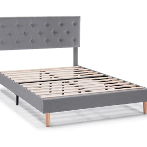 Gestoffeerd bedframe Rosi van 30 cm, 90×190 cm, Donkergrijs Gestoffeerd bedframe Rosi van 30 cm, 90×190 cm, Donkergrijs
