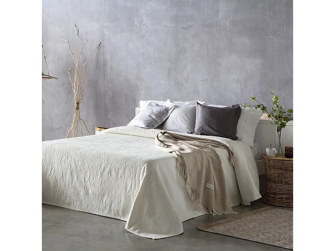 Guy Laroche sprei Beige bloem 180x270 cm
