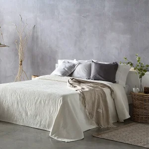 Guy Laroche sprei Beige bloem 230×270 cm