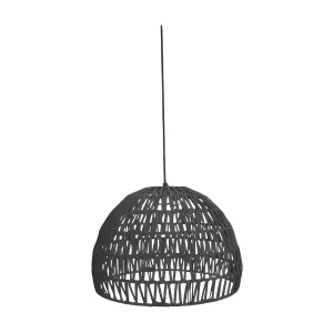 Hanglamp Rope – Zwart – Stof – L