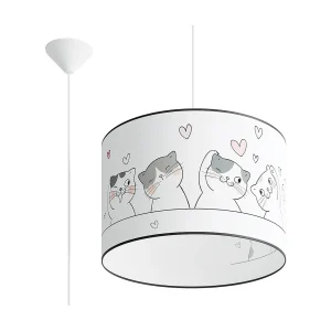Hanglamp CAT modern van – 1 lichtbronnen – L.40 x H.95 cm – veelkleurig Hanglamp CAT modern van – 1 lichtbronnen – L.40 x H.95 cm – veelkleurig