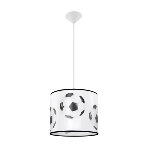 Hanglamp PIŁKA modern van – 1 lichtbronnen – L.30 x H.82 cm – wit Zwart Hanglamp PIŁKA modern van – 1 lichtbronnen – L.30 x H.82 cm – wit Zwart
