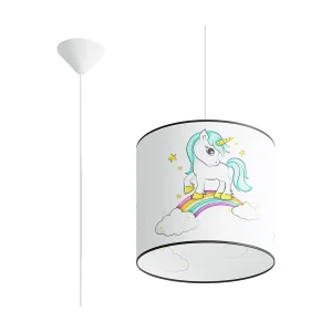 Hanglamp JEDNOROŻEC modern van  – 1 lichtbronnen – L.30 x H.95 cm – veelkleurig