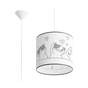 Hanglamp CAT modern van – 1 lichtbronnen – L.30 x H.95 cm – veelkleurig Hanglamp CAT modern van – 1 lichtbronnen – L.30 x H.95 cm – veelkleurig