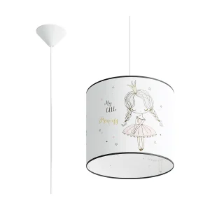 Hanglamp PRINCESS modern van – 1 lichtbronnen – L.30 x H.95 cm – veelkleurig Hanglamp PRINCESS modern van – 1 lichtbronnen – L.30 x H.95 cm – veelkleurig