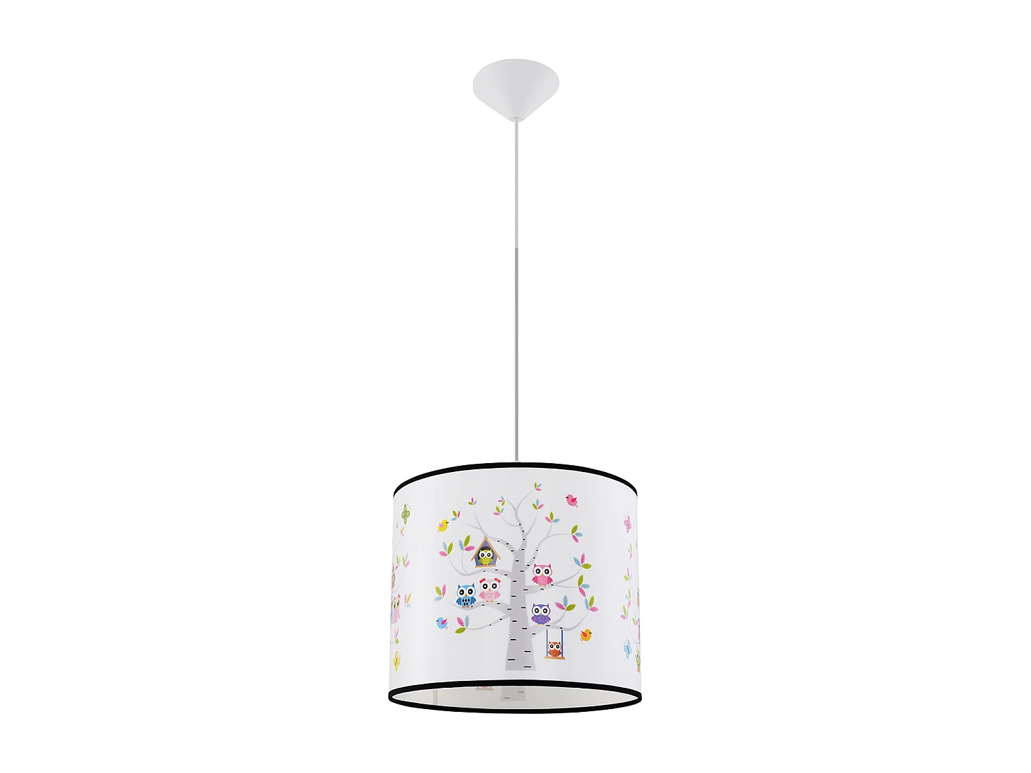 Hanglamp SOWY modern van - 1 lichtbronnen - L.30 x H.82 cm - veelkleurig
