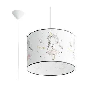 Hanglamp PRINCESS modern van – 1 lichtbronnen – L.40 x H.95 cm – veelkleurig Hanglamp PRINCESS modern van – 1 lichtbronnen – L.40 x H.95 cm – veelkleurig