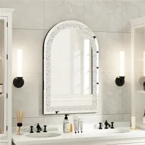 Grote wandspiegel decoratie decoratieve wandspiegels boogspiegel design deco 90x60cm Grote wandspiegel decoratie decoratieve wandspiegels boogspiegel design deco 90x60cm