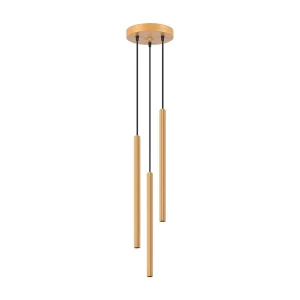 Hanglamp ARCHE modern van  – 3 lichtbronnen – L.20 x H.120 cm – gouden