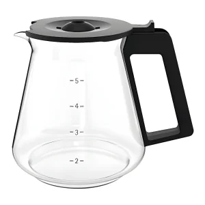 Glazen kan voor 5-kops koffiezetapparaat Zwart & Inox – Aroma KitchenMinis